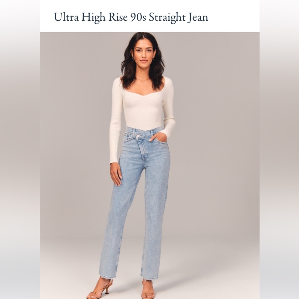 Abercrombie 90s cross waist jean